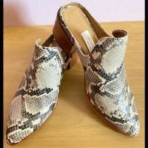 Steven by Steve Madden Deandra Snakeskin Mules